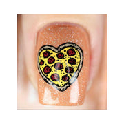UberChic Beauty Pizza My Heart Stamping Plate Tan