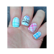 UberChic Beauty Pretty In Plaid-04 Stamping Plate Dark Gray