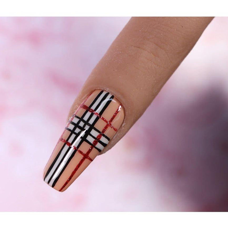 Red Iguana LLC White Smile French Gel Paint Nail Art Lavender