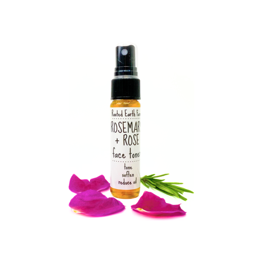 Rooted Earth Farm + Apothecary Rose + Rosemary Face Toner Face Toners White Smoke 1 oz