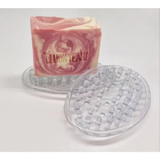 My Cluck Hut Plastic Soap Dish Soap Accessories Light Gray