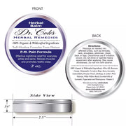 COLEHERBALS LLC 24 - Dr. Cole’s P.M. Pain Herbal Balm Herbal White Smoke