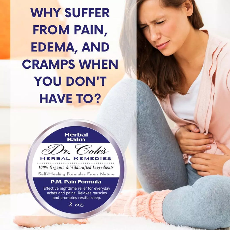 COLEHERBALS LLC 24 - Dr. Cole’s P.M. Pain Herbal Balm Herbal White Smoke