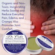 COLEHERBALS LLC 24 - Dr. Cole’s P.M. Pain Herbal Balm Herbal Misty Rose