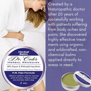 COLEHERBALS LLC 24 - Dr. Cole’s P.M. Pain Herbal Balm Herbal Slate Gray