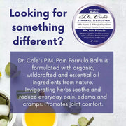 COLEHERBALS LLC 24 - Dr. Cole’s P.M. Pain Herbal Balm Herbal Slate Gray