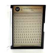 VIP Extensions VIP Point Base Flat Fiber Premade Fans 12 Lines 9cm 5D 8D Eyelash Extensions White Smoke 5D  0.15 C 8-15