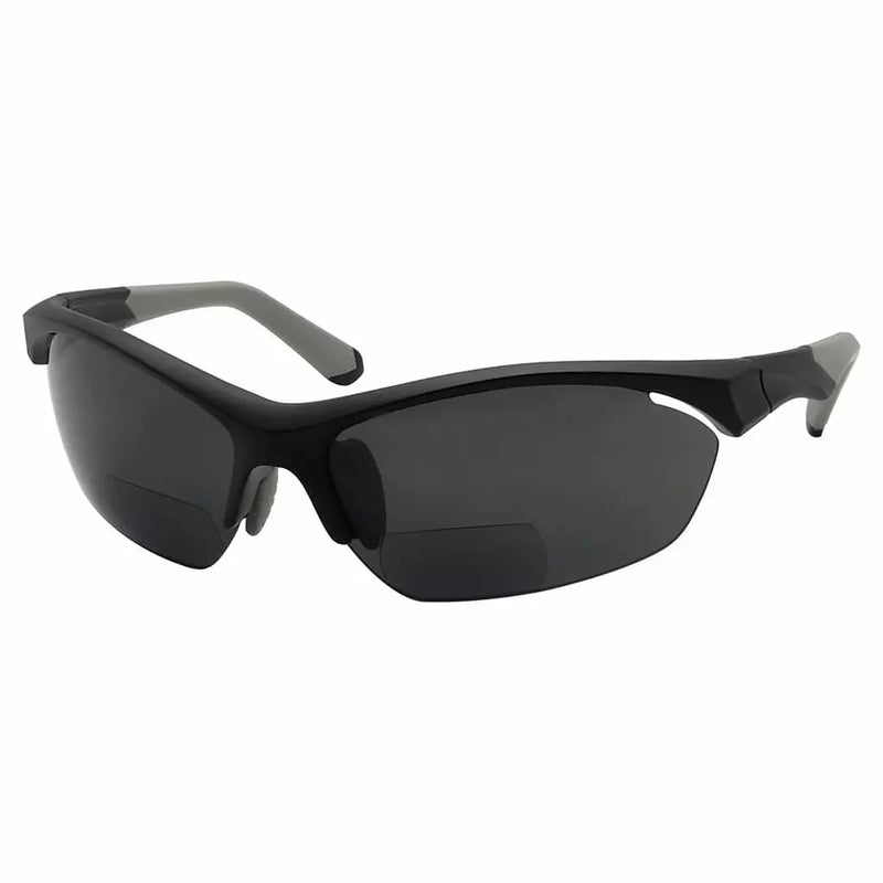 eyekeeper.com Polarized Reading Sunglasses Half Rim Sport Bifocal Readers PGSG902 Sunglasses White Smoke Black Grey / +1.50,Black Grey / +2.00,Black Grey / +2.50,Black Grey / +3.00