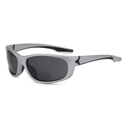 eyekeeper.com Polarized Sport Bifocal Reading Sunglasses TR90 TH6145PGSG Sunglasses White Smoke Silver / +1.50,Silver / +2.00,Silver / +2.50,Silver / +3.00
