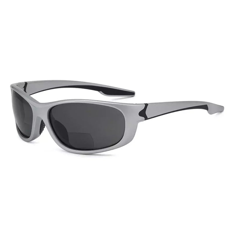 eyekeeper.com Polarized Sport Bifocal Reading Sunglasses TR90 TH6145PGSG Sunglasses White Smoke Silver / +1.50,Silver / +2.00,Silver / +2.50,Silver / +3.00