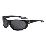 eyekeeper.com Polarized Sport Bifocal Reading Sunglasses TR90 TH6145PGSG Sunglasses White Smoke Shiny Black / +1.50,Shiny Black / +2.00,Shiny Black / +2.50,Shiny Black / +3.00