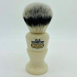 Simpsons Simpson Polo Pl8 Sovereign Grade Synthetic Fibre Shaving Brush Shaving Brush Light Gray