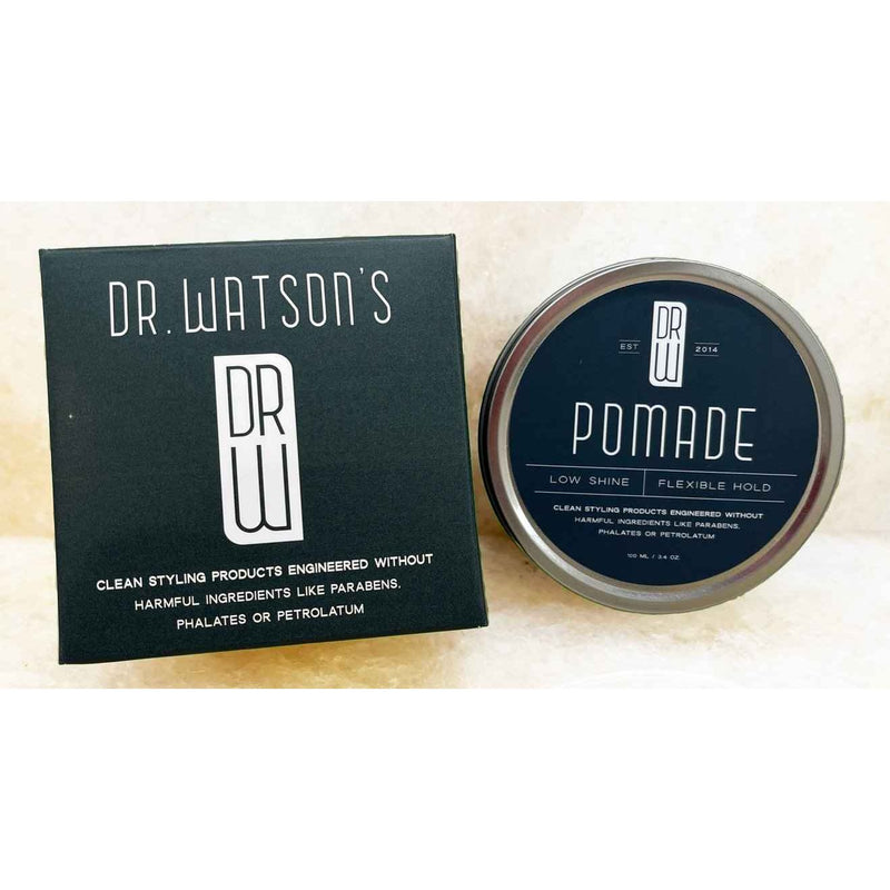 Dr. Watson's Hair & Skin Care Dr. Watson's | Hair Styling | Pomade | 3.4 Oz Pomade White Smoke