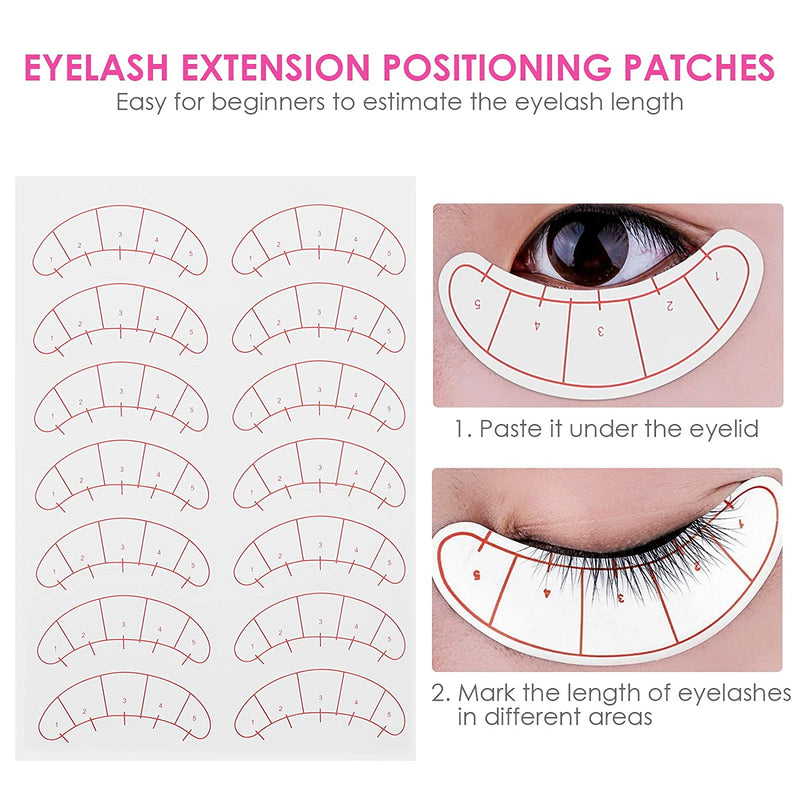 VIP Extensions Positioning Paper Tips Sticker Wraps Make Up Tools Eyelash Accessories Lavender