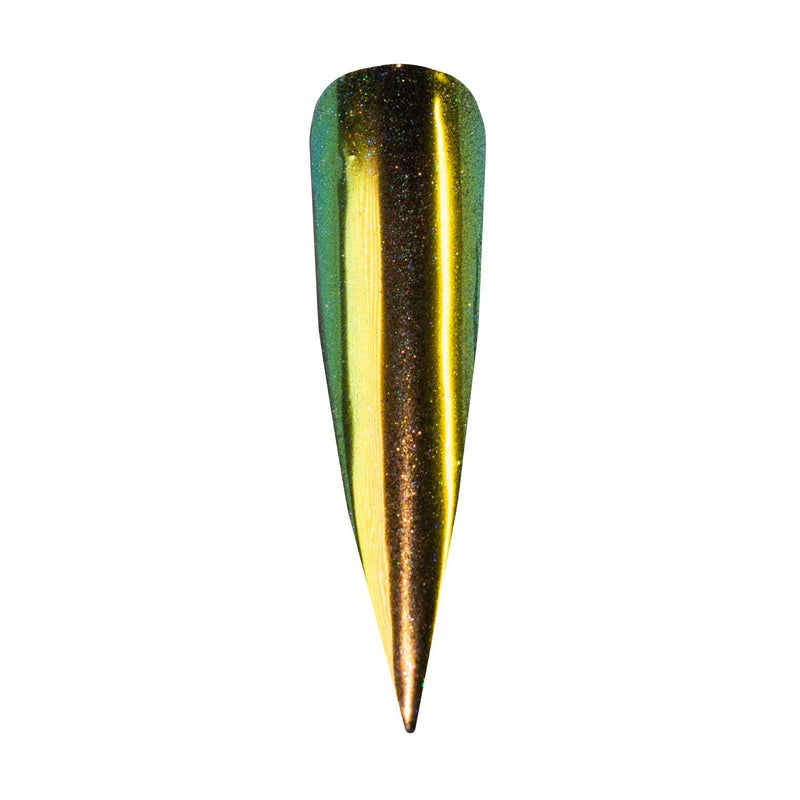 UberChic Beauty Chameleon Holographic Nail Powder: Amazon Princess Powder Dark Olive Green