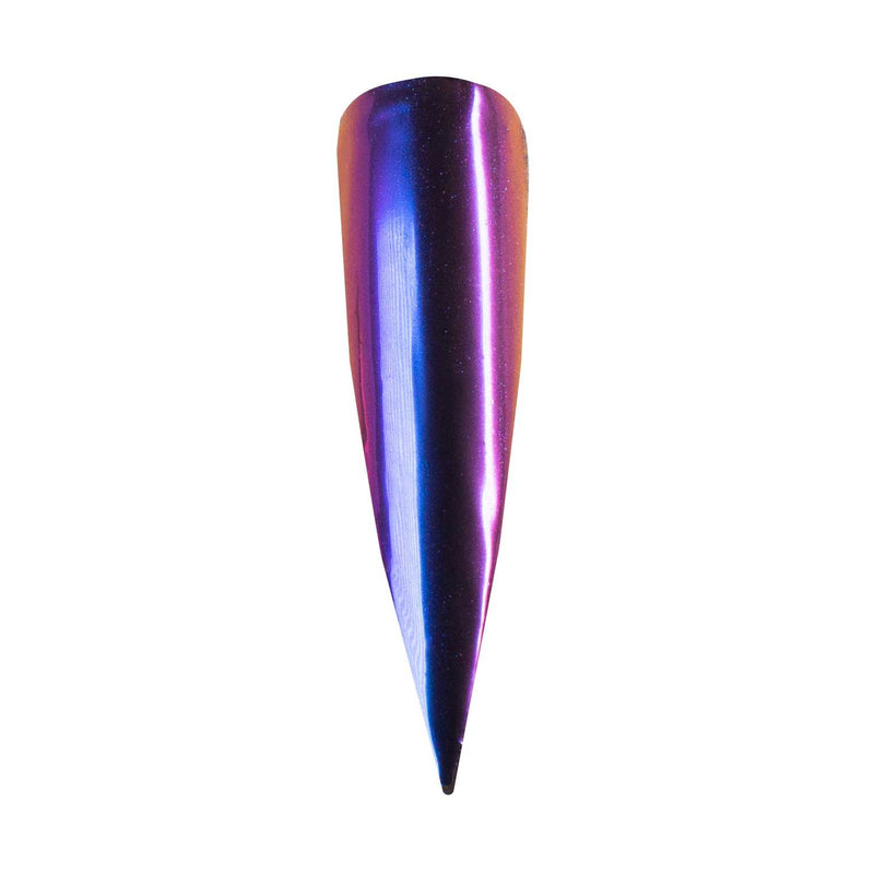 UberChic Beauty Chameleon Nail Powder: Royalty Suits Me Powder Midnight Blue