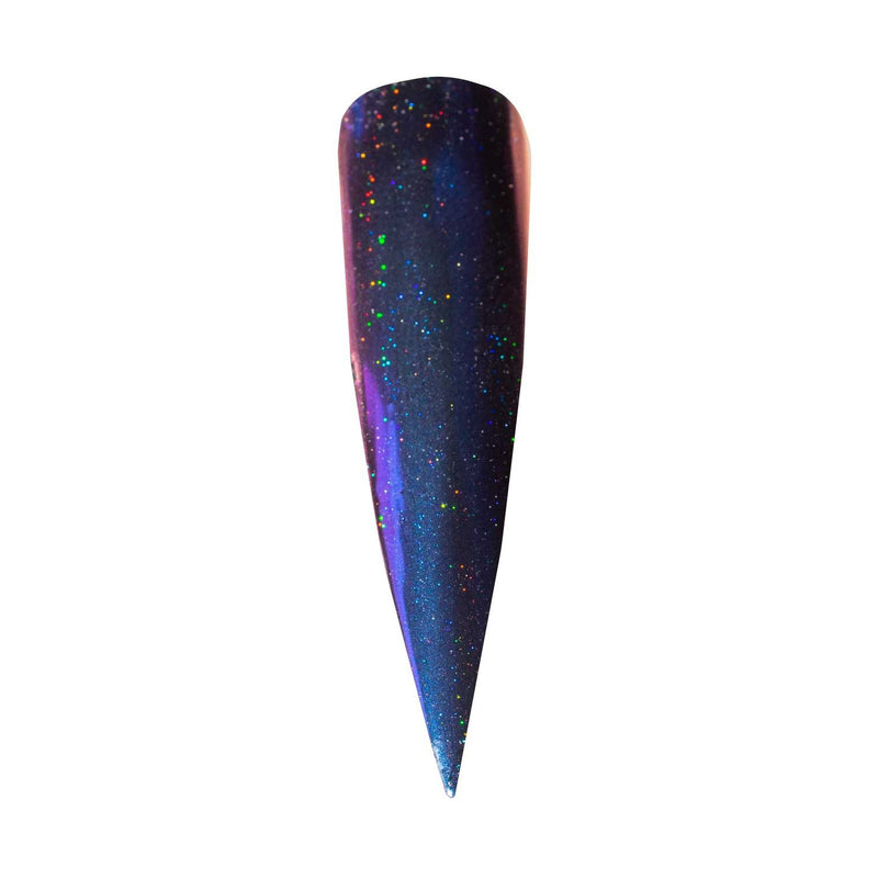UberChic Beauty Chameleon Holographic Nail Powder: Royalty Suits Me Powder Dark Slate Gray