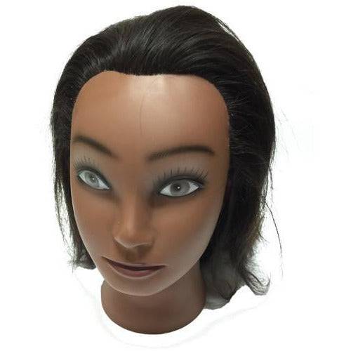 VIP Extensions Unique Collection Practice Mannequin Head, Female Quad Color Hair Tools White Smoke 8",10",12",14",16",18"