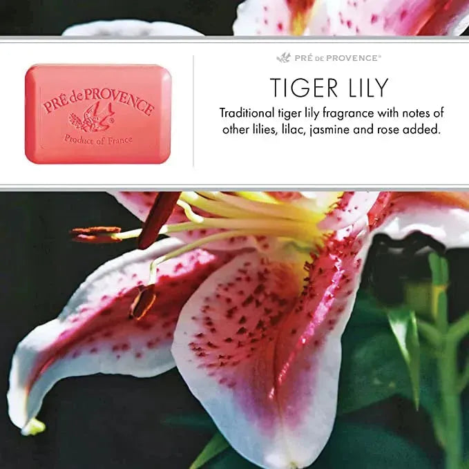 Pre De Provence Pre De Provence Tiger Lily Shea Butter Enriched Vegetable Soap 250g Enriched Vegetable Soap Tan