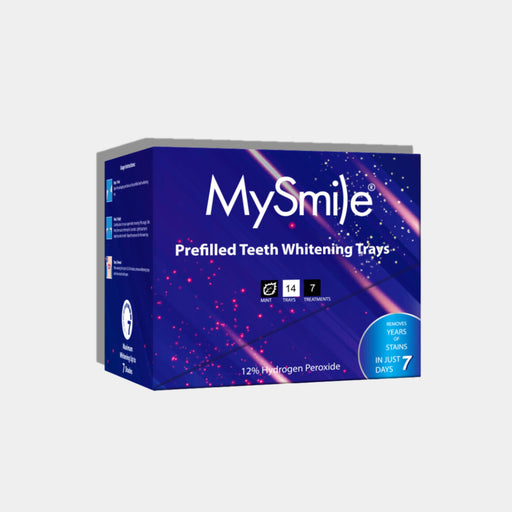 MySmile Prefilled Teeth Whitening Trays w/ 12% Hydrogen Peroxide Teeth Whitening Midnight Blue