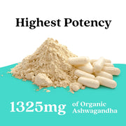 Further Food Premium Ashwagandha Eastern Remedies Medium Turquoise 1 Pack,2 Pack,3 Pack