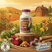 Hippie Farms Premium Liver Cleanse & Reset - Liver Detox, Bile Stimulation, Enzyme Support (AST/ALT) Vitamins & Supplements Sandy Brown