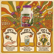 Hippie Farms Premium Liver Cleanse & Reset - Liver Detox, Bile Stimulation, Enzyme Support (AST/ALT) Vitamins & Supplements Bisque