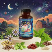 Hippie Farms Premium Sleep Aid Formula - Peace, Love, and ZZZ's Blend Vitamins & Supplements Light Gray