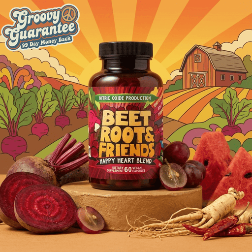 Hippie Farms Premium Total Heart & Circulation Blend - Beetroot & Friends Vitamins & Supplements Sandy Brown