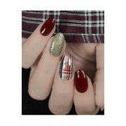 UberChic Beauty Pretty In Plaid-02 Stamping Plate Rosy Brown