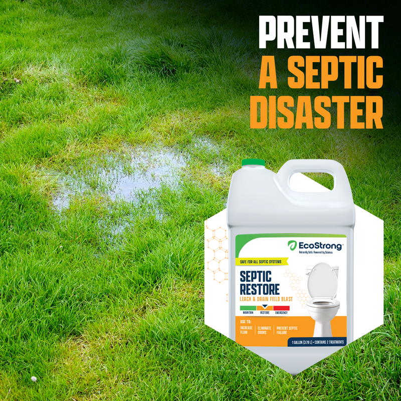 EcoStrong Leach and Drain Field Blast Drain & Septic > Septic System Problems White Smoke 1 Gal Jug,64 oz Bottle