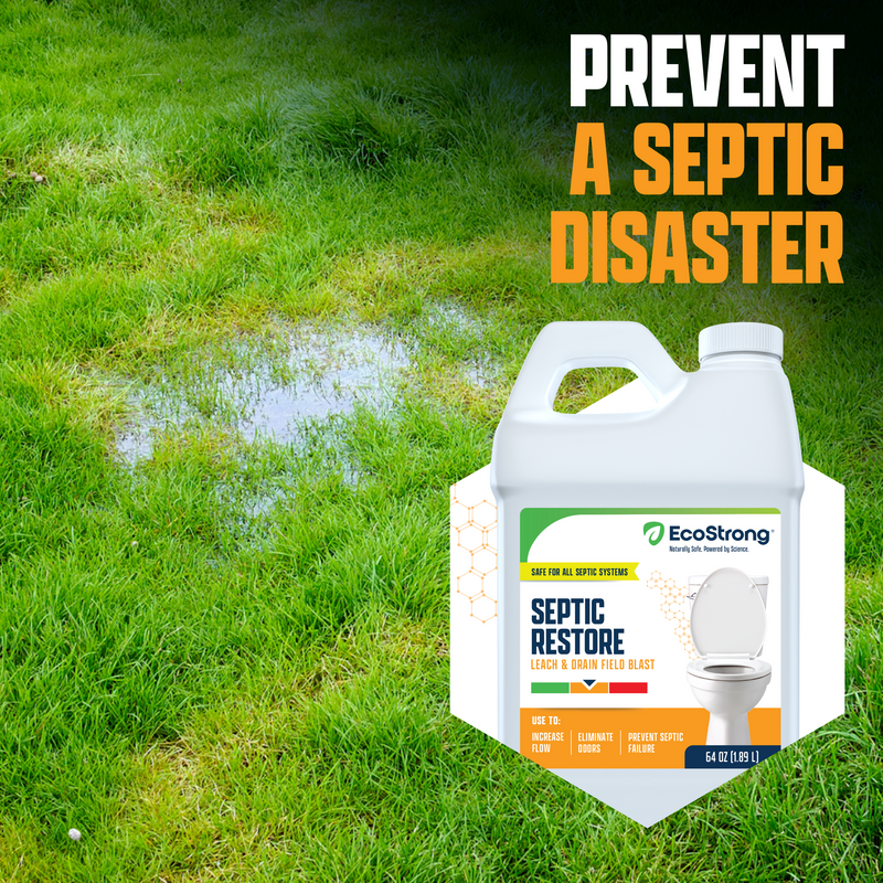EcoStrong Leach and Drain Field Blast Drain & Septic > Septic System Problems White Smoke 1 Gal Jug,64 oz Bottle