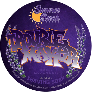 Summer Break Soaps Summer Break Soaps Trouble Maker Shaving Soap 4oz Shaving Soap Dark Slate Blue