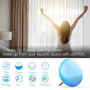 SmartPursue™ Wake Up Sunrise Simulation Alarm Clock Alarm Clocks White Smoke