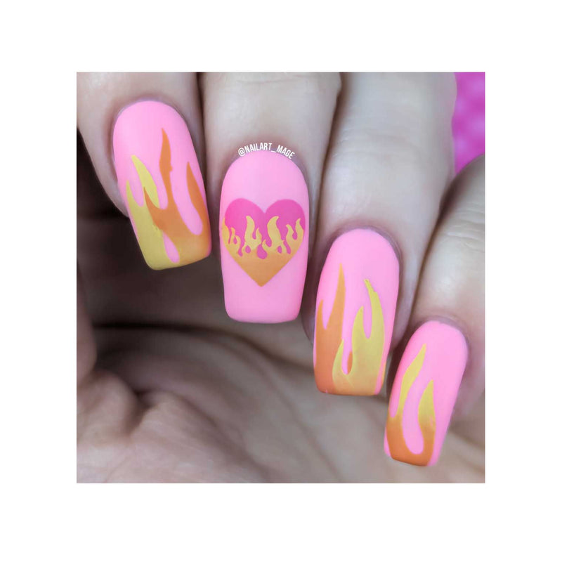 UberChic Beauty Light It Up Stamping Plate Rosy Brown