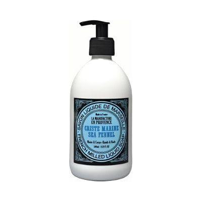 Pre De Provence Manufacture en la Provence Criste Marine Samphire Hands & Body Liquid Soap 500ml Liquid Soap Gray