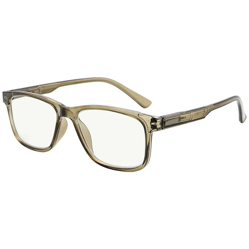 eyekeeper.com Progressive Multifocus Reading Glasses No Line Multifocal Readers MR005N Eyeglasses White Smoke Grey / +1.00,Grey / +1.50,Grey / +2.25,Grey / +2.50,Grey / +3.00