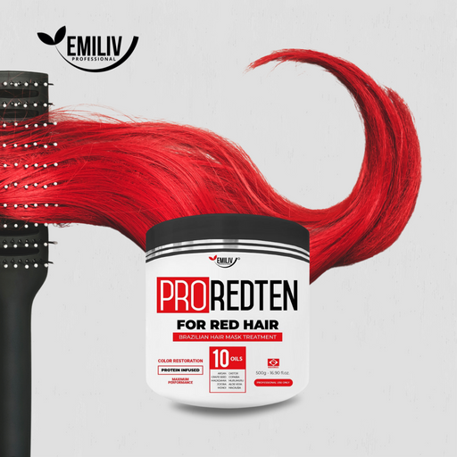 Emiliv Professional Emiliv Professional™  PROREDTEN 10 Oils for Red Hair - Color Restoration Mask 500g - 16.9 fl.oz Home Care Lavender