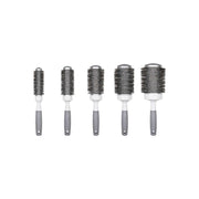 Creative Pro Hair Tools Pro-Silver Nano and Wavy Ion Bristle Hair Brush Hair Brush White Smoke Set of all five sizes