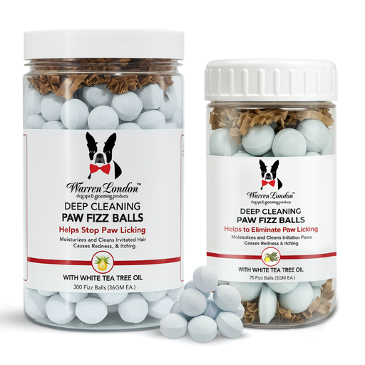 Warren London Deep Cleaning Paw Fizz Balls - Professional Size Grooming Size Product White Smoke 300 Fizz Balls,75 Fizz Balls