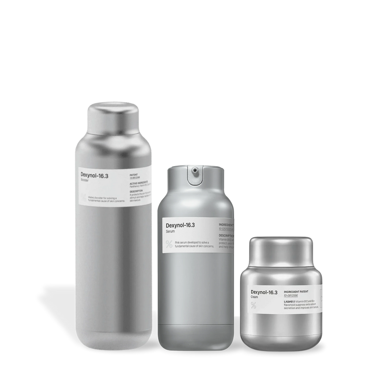 PERCENT SCIENCE Dexynol-16.3 Acne-Line Trio Set - PROMOTION Black