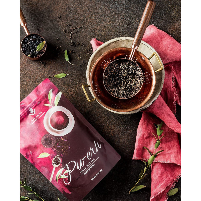 Gardenika Shop Puerh Tea, High-Caffeine Coffee Alternative - Fermented - Organic Loose Leaf Tea Dark Slate Gray