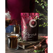 Gardenika Shop Puerh Tea, High-Caffeine Coffee Alternative - Fermented - Organic Loose Leaf Tea Black