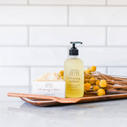 Whispering Willow Lemongrass Natural Hand Soap in a Glass Bottle Liquid Soap Lavender