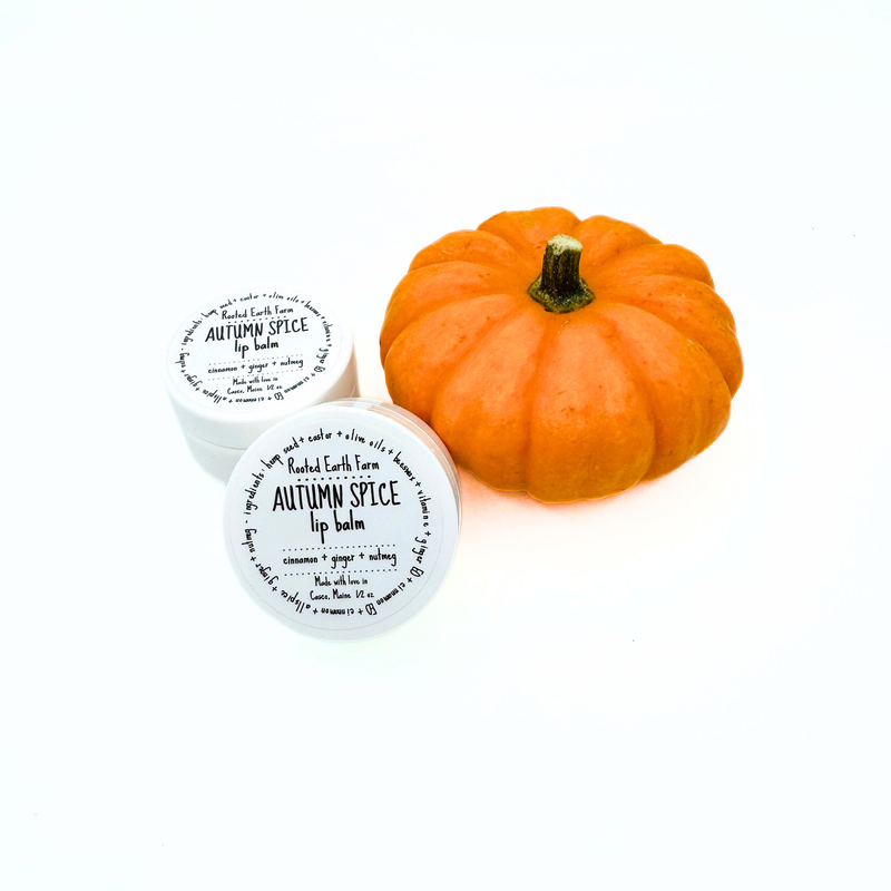 Rooted Earth Farm + Apothecary Autumn Spice Lip Balm Lip Balms + Tints White Smoke