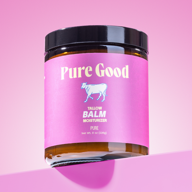 Pure Good LLC Pure - Tallow Balm Moisturizer Tallow Balm Misty Rose 4 oz,8 oz