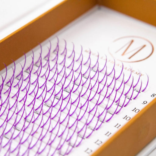 Mega Lash Academy Purple Promade Spikes Lash Trays Sienna 0.07 / CC / Mixed 8-15 mm
