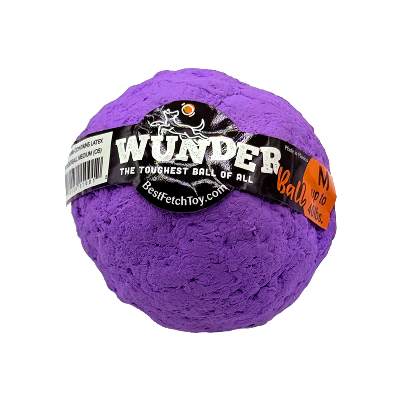 WACKYstore WUNDERball - Best Fetch Toy Black (MEDIUM) up to 40 lbs. / Purple