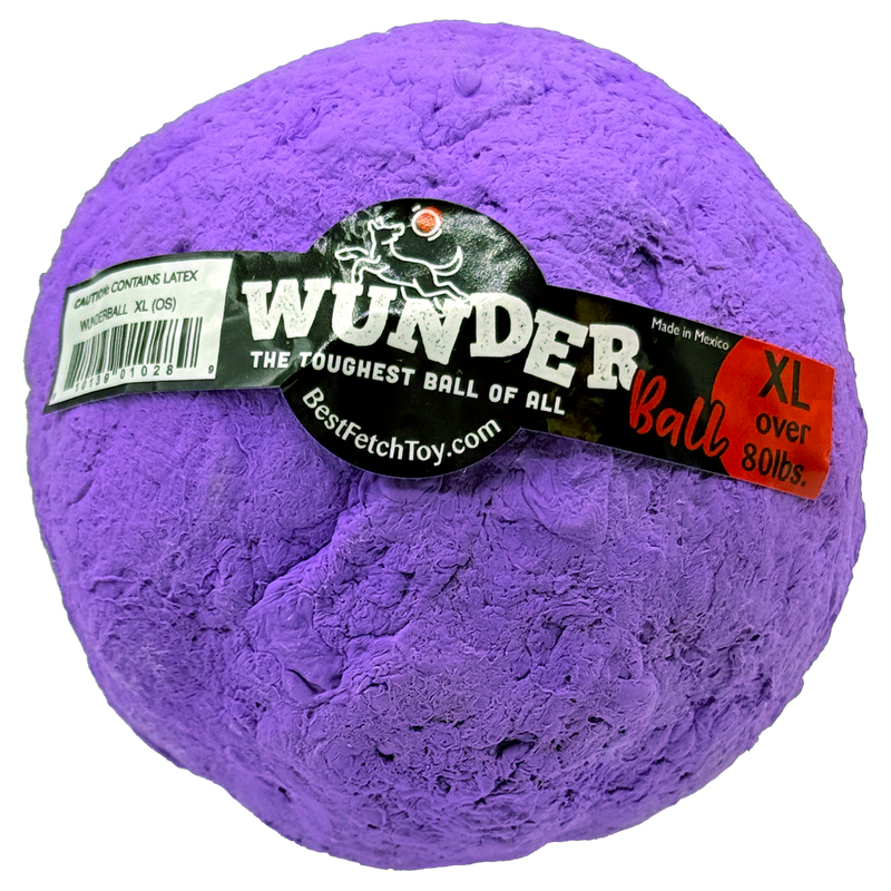 WACKYstore WUNDERball - Best Fetch Toy Black (XL) Over 80 lbs. / Purple