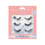 Prolux Cosmetics 3 Pair Faux Mink Lashes Set Thistle Style #3